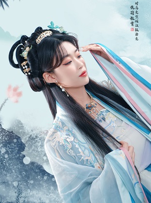 簡潔漢服披發(fā)造型