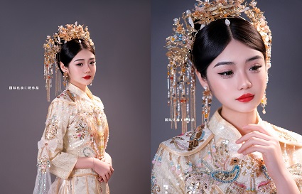 新娘妝造作品展示 化妝培訓(xùn)學(xué)校