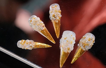 沈陽美甲學校 陳都靈同款妖鏡美甲，太美了~