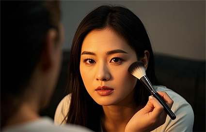 沈陽化妝學(xué)校_高光粉和蜜粉的區(qū)別和使用順序