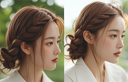 鎖骨編發(fā)這樣扎很好看