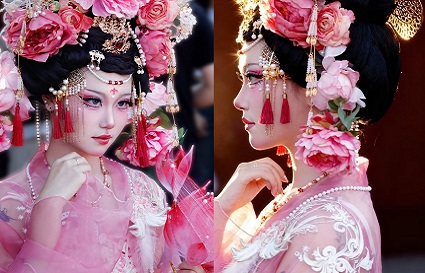 沈陽化妝學(xué)校：“以筆為墨 繪大唐風(fēng)華”學(xué)員妝造作品展示